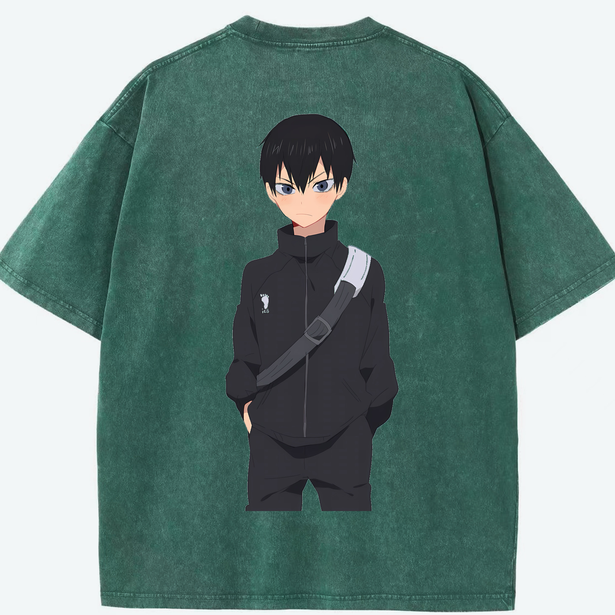 （画像用） ハイキュー!! Haikyu!! 綿100% ヴィンテージ風 半袖Tシャツ（背面プリント）